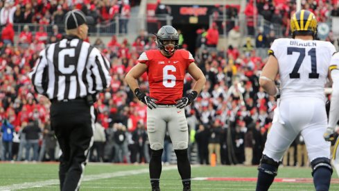 Sam Hubbard stands tall against Michigan.