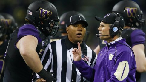 Chris Petersen against Washington.