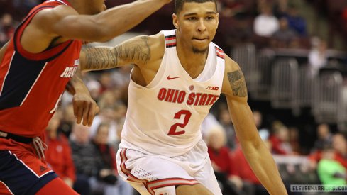 Ohio State's Marc Loving drives against Florida Atlantic. 