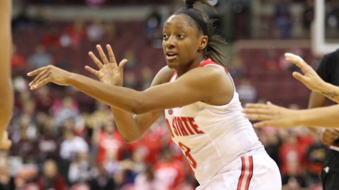 Kelsey Mitchell led all scorers as Ohio State routed Winthrop.