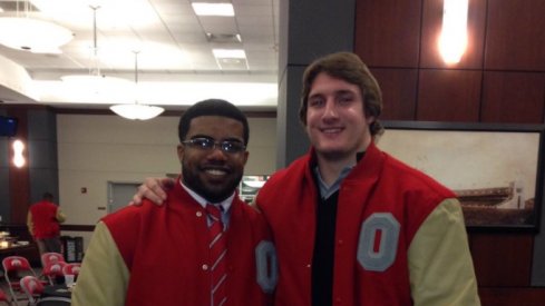 Ohio State's Joey Bosa and Ezekiel Elliott after earning their first letter at Ohio State.