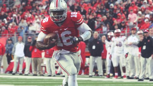 J.T. Barrett accounts for 27% of Ohio State's rushing yards through 12 games in 2016.