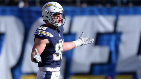 Former Ohio State great and current San Diego Charger Joey Bosa joins Dwight Freeney.