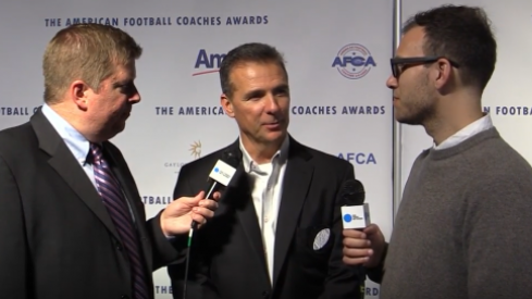 Urban Meyer spoke to USA Today and The Tennessean on Ohio State's offensive staff changes on Tuesday at the American Football Coaches Association awards ceremony.