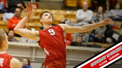 Szerzsen sets up for a spike. (Courtesy of OSU Athletics)