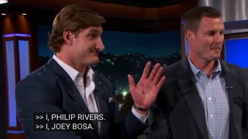 Joey Bosa made an appearance on Jimmy Kimmel Live Tuesday night.