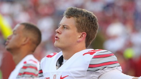 Ohio State quarterback Joe Burrow denies transfer rumors.