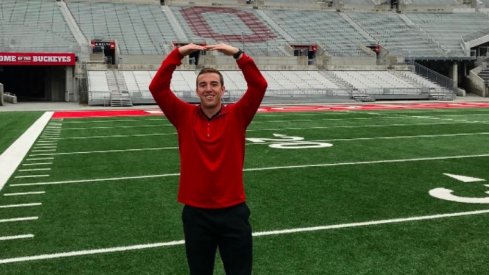 Trey Holtz inside Ohio Stadium.