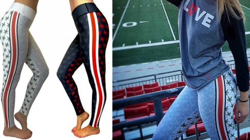 Bend Active's Game Day Ohio State leggings