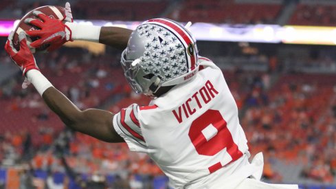 Ohio State wide receiver Binjimen Victor.