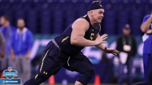 Pat Elflein 40-yard dash video.