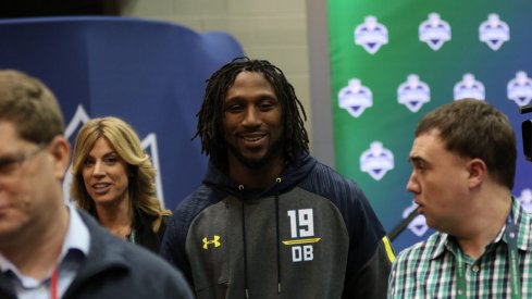 Malik Hooker played through a torn hip muscle in the Fiesta Bowl.