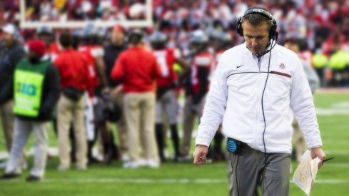 Urban Meyer in overtime during the 2016 Ohio State-Michigan game