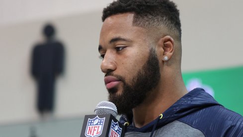 Marshon Lattimore injured his hamstring at the 40-yard dash.