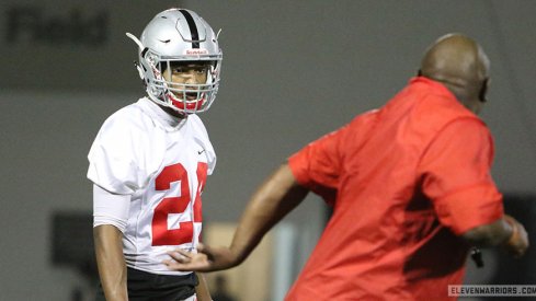 Ohio State early enrollee Shaun Wade during the first spring practice.