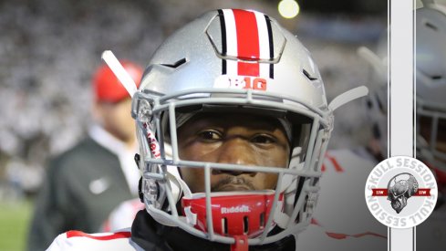 Ohio State wide receiver Johnnie Dixon eyes the March 8th 2017 Skull Session