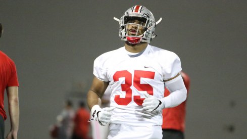 Ohio State linebacker Chris Worley during spring practice. 