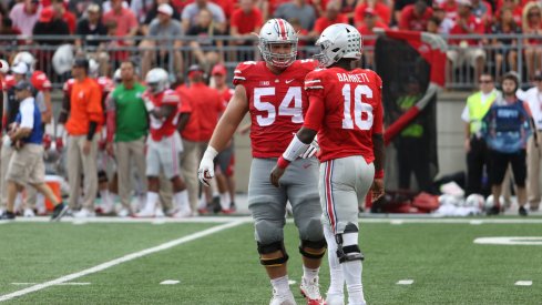 Ohio State's fifth-year seniors lead the team's charge back to spring practice after a week off for spring break.