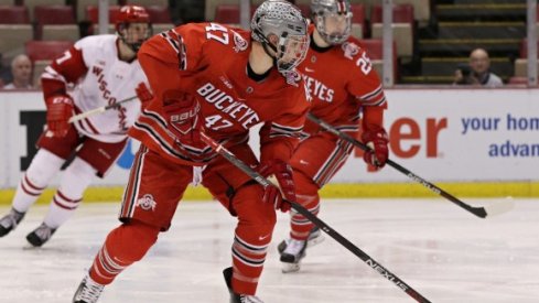 Possibly the last sighting of Josh Healey in a Buckeye jersey