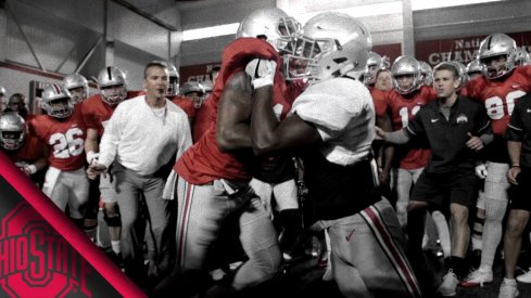 Buckeyes practice in pads again.