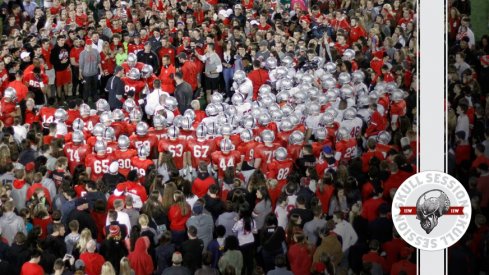 Urban Meyer appreciates Ohio State students for the April 8 2017 Skull Session