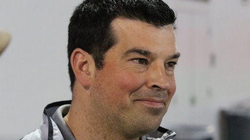 Ohio State quarterbacks coach Ryan Day meets the media.