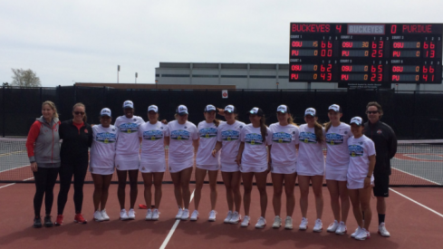 With a win over Purdue on senior day, OSU women's tennis went a perfect 11-0 B1G and earned its second straight regular-season conference crown.