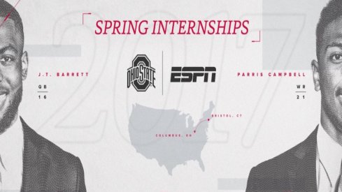 J.T. Barrett and Parris Campbell ESPN internships.