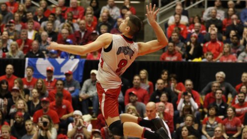 Nicholas Szerszen's nine third-set kills propelled the team to victory.