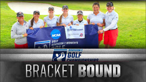 The women's golf team clinches a spot in the final eight on Tuesday.