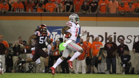 Braxton Miller scores against Virginia Tech in 2015.