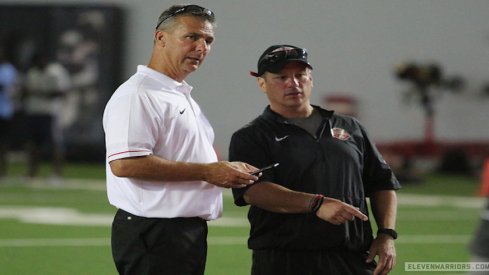 Urban Meyer and Mickey Marotti.