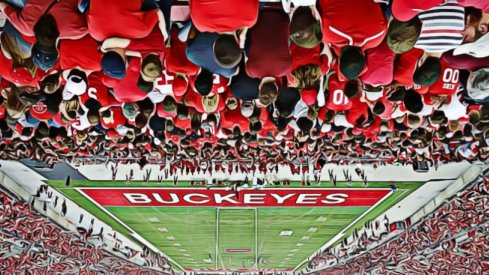 2015 osu spring game, upside down