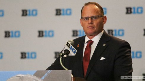 Indiana coach Tom Allen at Big Ten Media Days.