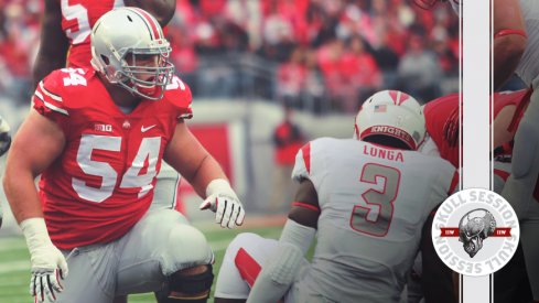 Billy Price dominates a defensive lineman for the July 26 2017 Skull Session