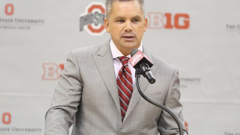 Chris Holtmann spoke to Ohio State season-ticket holders on Tuesday evening.