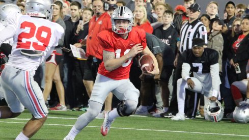 Tate Martell is one of the latest Ohio State freshmen to lose his black stripe.