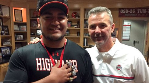 Tommy Togiai and Urban Meyer