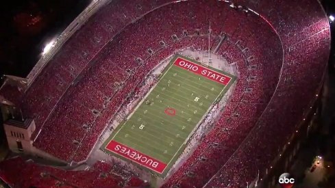 Ohio Stadium at night on ABC