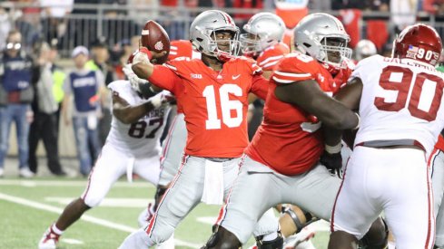 J.T. Barrett struggled on Saturday night, but he's still Ohio State's starting quarterback.