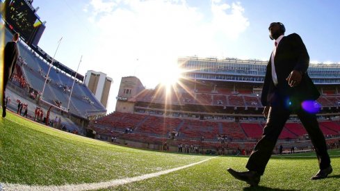 J.T. Barrett prior to the Ohio State-Oklahoma game, 9/9/17.