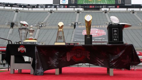 All of these trophies remain within the Buckeyes' grasp.