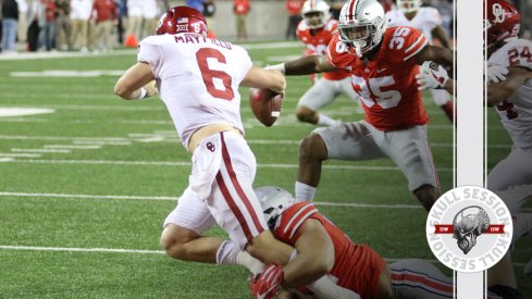 Nick Bosa sacks Baker Mayfield for the September 13 2017 Skull Session.