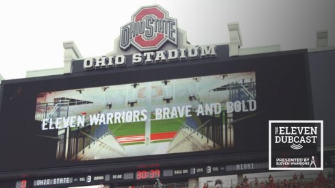 The scoreboard of Ohio Stadium.