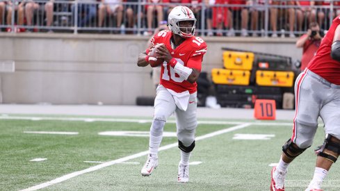 J.T. Barrett continued to rewrite the record books on Saturday against Army.