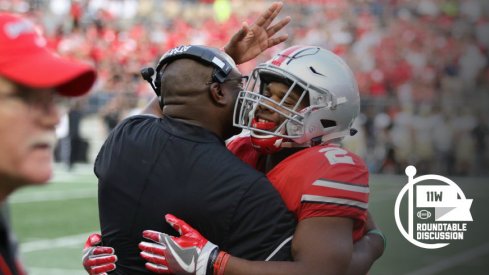 Tony Alford likes what he sees in true freshman tailback J.K. Dobbins.