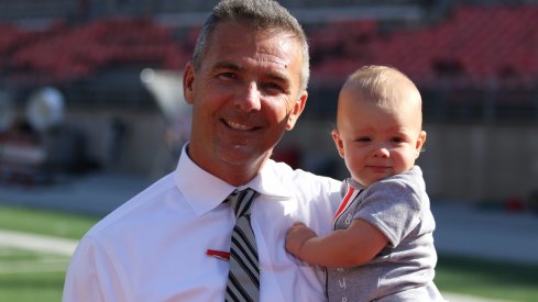 Urban Meyer and his grandson.