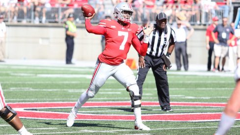 Dwayne Haskins saw the first extended playing time of his Ohio State career on Saturday.