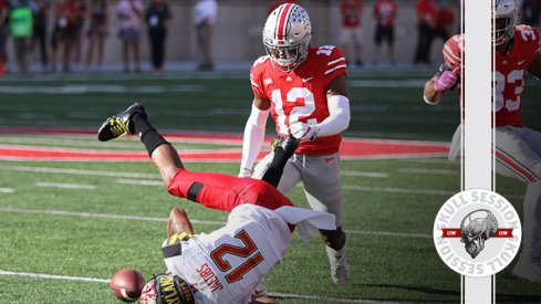 Denzel Ward crunches a Maryland bro for the October 9th 2017 Skull Session