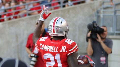 Parris Campbell scores on a reverse for Ohio State